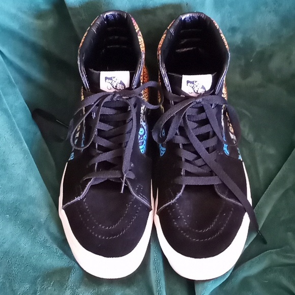 Vans SK8 Hi Suede Candy Skull Unisex Size 9.5 Men/11 Woman - Picture 2 of 10